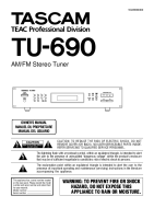 Tascam TU-690 - Owners Manual